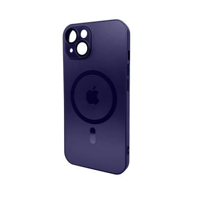 Чохол для смартфона AG Glass Matt Frame Color MagSafe Logo for Apple iPhone 14 Deep Purple (AGMattFrameMGiP14DPurple) - зображення 1