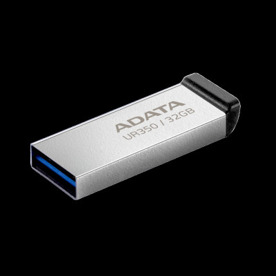 Flash A-DATA USB 3.2 UR 350 32Gb Silver/Black - зображення 3