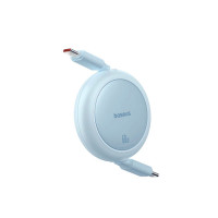 Кабель Baseus Free2Pull Mini Charging Cable USB-C to USB-C 60W 1m Galaxy Blue  - фото № 6