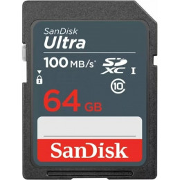SDHC (UHS-1) SanDisk Ultra 64Gb class 10 (100Mb/s)