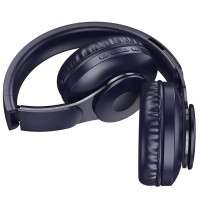 Бездротові навушники HOCO W45 Enjoy BT headset Blue (Цвет Синий) - фото № 2