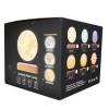 Магнітна левітаційна лампа HCNT Levitating Lamp Moon Light Wood Grain (Light Wood Grain)- № 2