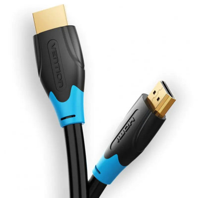 Кабель Vention Flat HDMI v2.0 Cable Плоский 2M Black (VAA-B02-L200) - изображение 2