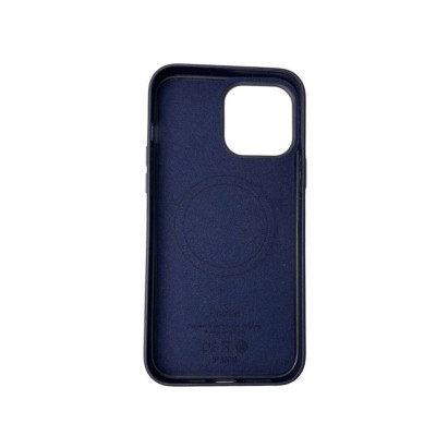 Чохол для смартфона Leather AAA Full Magsafe IC for iPhone 15 Pro Max Deep Blue - изображение 2