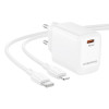 Мережевий зарядний пристрій BOROFONE BN28 Fuente single port PD30W charger (EU) White (Білий)- № 3