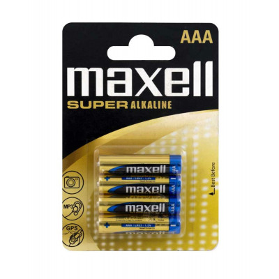 Батарейка MAXELL LR03 SUPER 4PK BLISTER 4шт (M-790336.04.EU) (4902580164300) - изображение 1