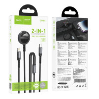 Бездротовий зарядний пристрій HOCO CW54 2-in-1 charging cable iP+iWatch Black (Цвет Черный) - фото № 6