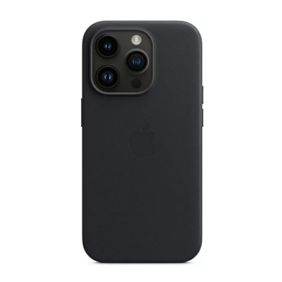 Чохол для смартфона Leather AAA Full Magsafe IC for iPhone 14 Pro Max Black - зображення 1