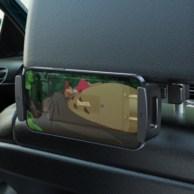 Тримач для мобільного HOCO CA121 Prospering headrest car holder for tablets Black - зображення 6