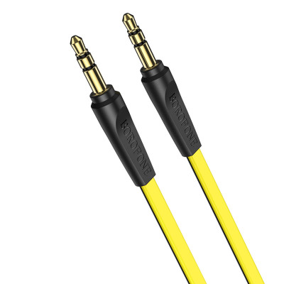 Аудiо-кабель BOROFONE BL6 AUX audio cable 1m Yellow - изображение 1
