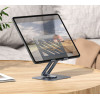 Підставка для планшета BOROFONE BH115 Vito metal rotating tablet holder Metal Gray (Metal Gray)- № 8
