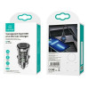 Автомобільний зарядний пристрій Usams US-CC162 C31 15W Transparent Dual USB A+A Mini Car Charger (Черный)- № 6