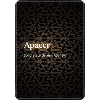 Твердотельный накопитель Apacer AS340X, 240 ГБ, 2,5 дюйма, 7 мм, SATAIII 3D NAND, чтение/запись: 550/520 МБ/с (AP240GAS340XC-1) - изображение 1