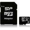 microSDXC (UHS-1) SiliconPower Elite 64Gb class 10 (adapter SD)