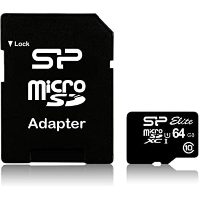 microSDXC (UHS-1) SiliconPower Elite 64Gb class 10 (adapter SD) - зображення 1