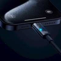 Кабель Baseus Explorer Charging Cable USB-C to USB-C 100W with Auto Shutdown  1m Deepsea Blue  - фото № 3