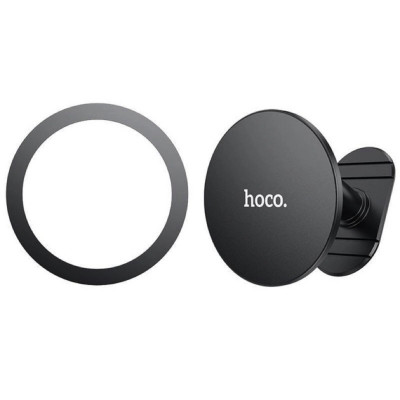 Тримач для мобільного HOCO H13 Fine jade ring magnetic car holder(center console) Black (6931474794512) - зображення 2