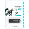 Флеш-накопичувач Wibrand USB 2.0 Mink 64Gb Black (Черный)- № 2