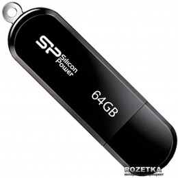 Flash SiliconPower USB 2.0 LuxMini 322 64Gb Black