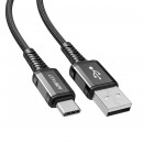Кабель ACEFAST C1-04 USB to Type-C 3A, 1.2m, nylon aluminum connectors, Black