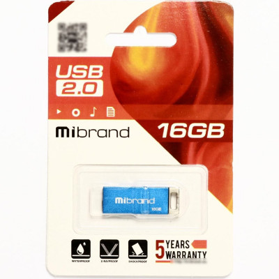 Flash Mibrand USB 2.0 Chameleon 16Gb Blue - зображення 2
