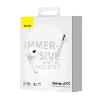 Бездротові навушники Baseus Bowie WX5 True Wireless Earphones White (Колір Белый) - фото № 5