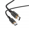 Кабель HOCO X95 Goldentop 60W charging data cable Type-C to Type-C Black (6931474794475) - зображення 2