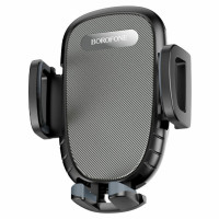 Автотримач для телефона BOROFONE BH52 Windy air outlet car holder Black Grey (Колір Black-Gray) - фото № 3