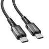 Кабель ACEFAST C1-03 Type-C to Type-C 3A, 1.2m, nylon, aluminum connectors, Black k14689 - № 1 Кабель ACEFAST C1-03 Type-C to Type-C 3A, 1.2m, nylon, aluminum connectors, Black (7073) ACEFAST - № 1
