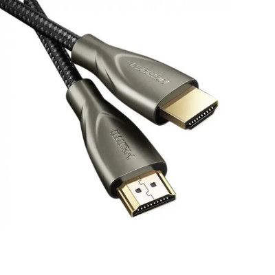 Кабель UGREEN HD131 HDMI Carbon Fiber Zinc Alloy Cable 2m (Gray) (UGR-50108) (UGR-50108) - изображение 2