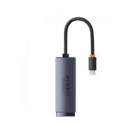 USB-Хаб Baseus Lite Series Ethernet Adapter Type-C to RJ45 LAN Port (100Mbps) Black (Цвет 7073) - фото № 3