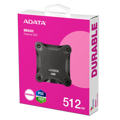 SSD ADATA SD620 512GB USB 3.2  520/460Mb/s Black - зображення 7