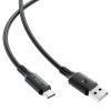 Кабель ACEFAST C17-04 USB-A to USB-C silicone charging data cable Black (7073)- № 3