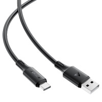 Кабель ACEFAST C17-04 USB-A to USB-C silicone charging data cable Black (Цвет 7073) - фото № 3