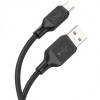 Кабель HOCO X90 Cool silicone charging data cable for Micro Black (6931474788429) - зображення 2