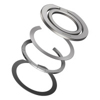 Підставка для мобільного  Baseus Halo Series Foldable Metal Ring Stand（Single-ring）Silver (Цвет Silver) - фото № 7