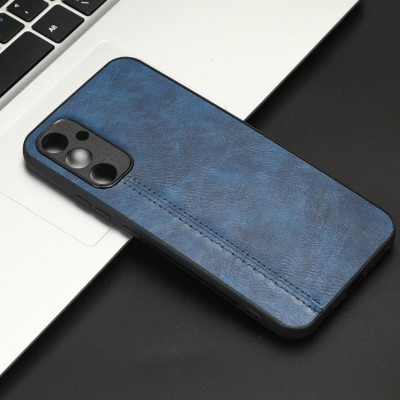 Чохол для смартфона Cosmiс Leather Case for Samsung Galaxy A34 5G Blue (CoLeathSA34Blue) - зображення 5