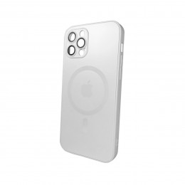Чохол для смартфона AG Glass Matt Frame Color MagSafe Logo for Apple iPhone 12 Pro Pearly White