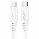 Кабель ACEFAST C3-03 Type-C to Type-C 3A, 60W, 1.2m, TPE, TPE connectors, White