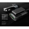 Автомобільний зарядний пристрій CHAROME C7 4-Port Front and Back Seat Car Charger Black (Черный)- № 2