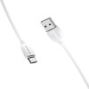 Кабель BOROFONE BX19 USB to Micro 2.4A, 1m, PVC, TPE connectors, White (7068) Borofone - № 1