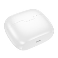Бездротові навушники BOROFONE FQ7 Treasure wireless ANC+ENC noise reduction BT headset White (Цвет Білий) - фото № 3