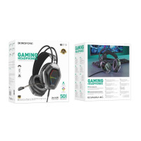 Навушники BOROFONE BO110 Fight gaming headphones Black (Колір 7073) - фото № 2
