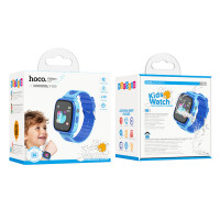 Дитячий cмарт-годинник Hoco Y100 children watch with call function Blue (Колір Синий) - фото № 2