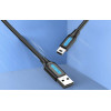 Кабель Vention USB 2.0 A Male to Mini-B  Male  Cable 0.5M Black PVC Type (COMBD) (7073)- № 2