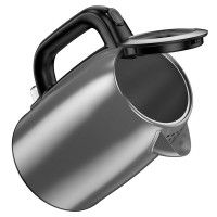Електрочайник HOCO HE12 1.7L stainless steel electric kettle (EU) Stainless Steel (Цвет Stainless-Steel) - фото № 5