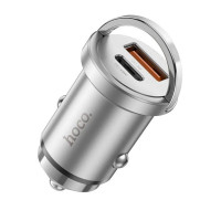 Автомобільний зарядний пристрій HOCO NZ10 Handy PD45W+QC3.0 car charger Silver (Цвет Silver) - фото № 2