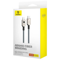 Кабель Baseus Unbreakable Series Fast Charging Data Cable Type-C to Type-C 100W 1m Stellar White (Колір Stellar White) - фото № 2