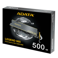 Накопичувач SSD M.2 ADATA LEGEND 860 500 GB 2280 PCIe Gen 4x4 3D NAND Read/Write: 5000/3000 MB/sec (Колір Черный) - фото № 2