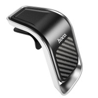 Автотримач для телефона HOCO CA74 Universe air outlet magnetic car holder Black+Silver (Цвет Черный) - фото № 2